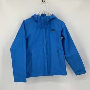 North Face Venture jacket coat rain blue zipper waterproof dry vent women Small